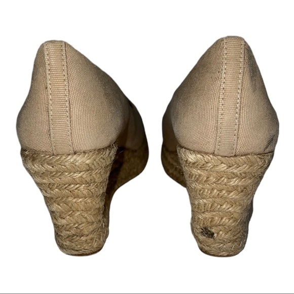 J Crew Beige Espadrille Wedges - Picture 8 of 16